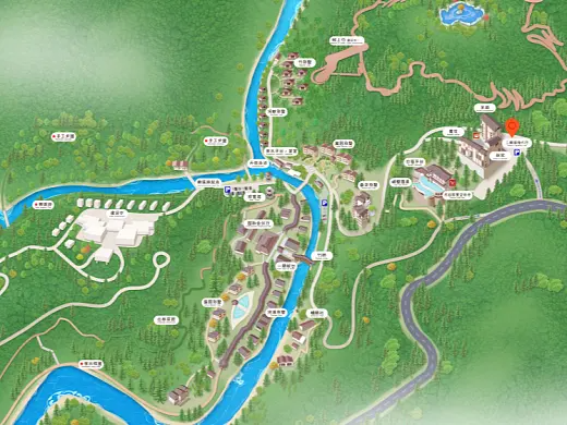 吉利结合景区手绘地图智慧导览和720全景技术，可以让景区更加“动”起来，为游客提供更加身临其境的导览体验。